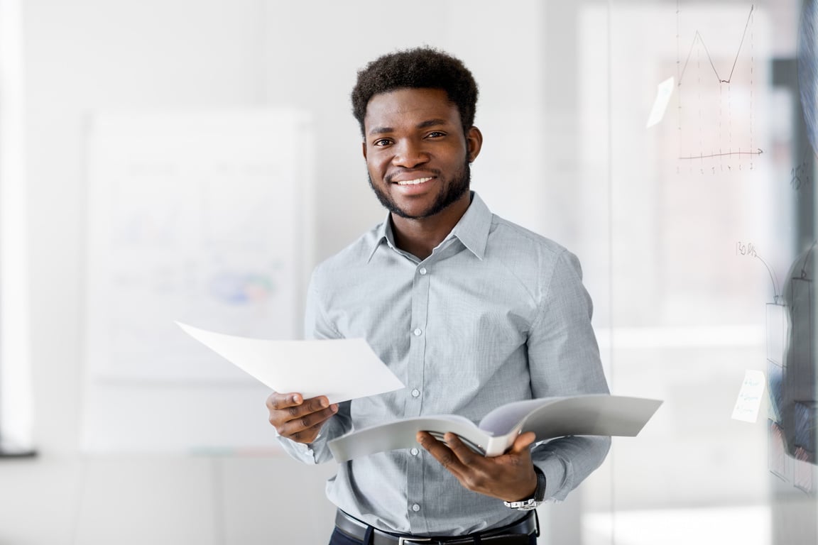 Portrait of Happy Businessman